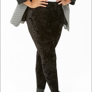 Forever 21. Crushed Velvet leggings. NWOT!
